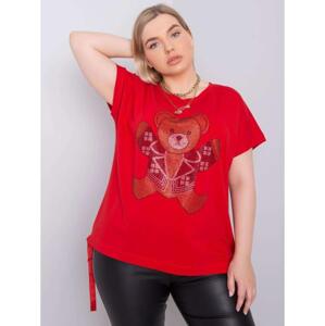 Dámska blúzka plus size MARLENE červená