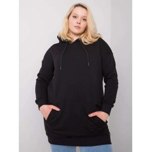 Dámska mikina plus size LUNA black