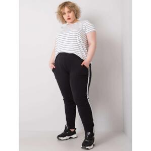 Dámske plus size tepláky KAIRI black