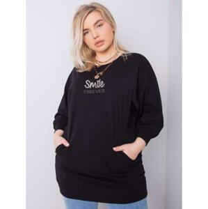 Dámska plus size blúzka MESSINA čierna