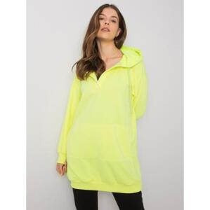 Dámska mikina s kapucňou FLUO yellow