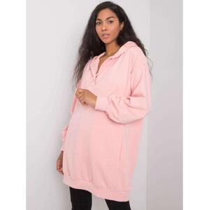 Dámska mikina s kapucňou OLIVE pink