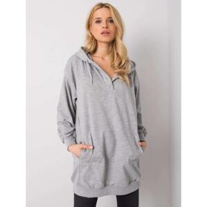 Dámska mikina s kapucňou OLIVE grey