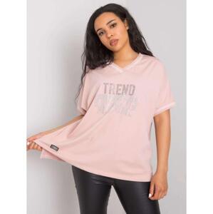 Dámska plus size blúzka BILLI pink