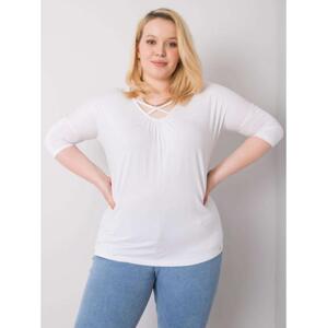 Dámska blúzka plus size MARIEL biela