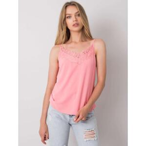 Dámsky top ALENNA lace coral pink
