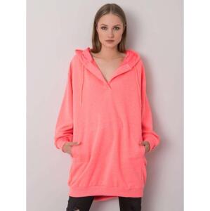 Dámska mikina s kapucňou OLIVE pink