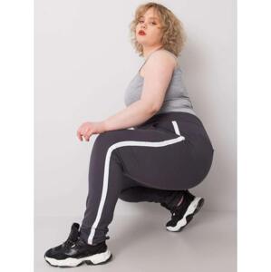 Dámske plus size tepláky KAIRI graphite grey