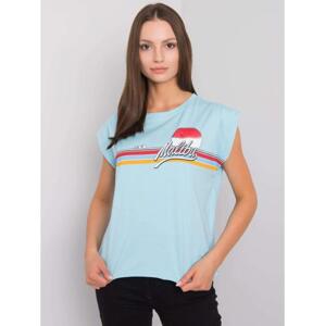 Dámska blúzka s potlačou MALIBU light blue