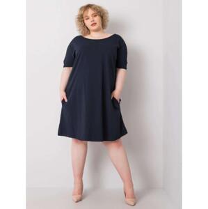 Dámske plus size šaty BELLAMY navy blue