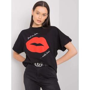 Dámske tričko s potlačou Caddie RUE PARIS black