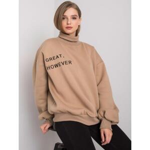 Dámska oversize mikina KELLY dark beige