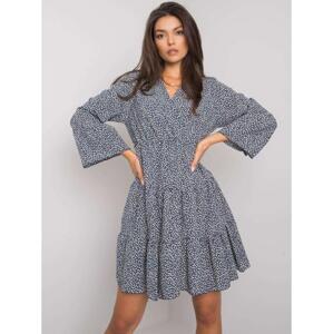 Dámske kvetinové šaty DALEYZA navy blue
