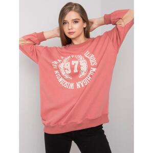 Dámska oversize mikina s kapucňou KATE pink