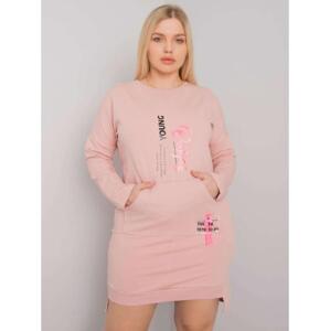 Dámske plus size šaty AKIRA ružové