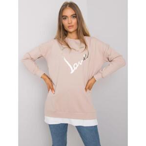 Dámska tunika s potlačou Alis RUE PARIS light beige