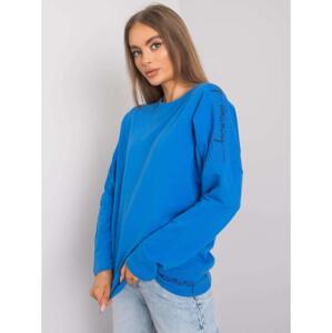 Dámska blúzka s dlhým rukávom bavlna OTHILIE Dark Blue