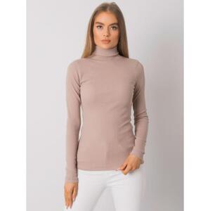 Dámska blúzka s rolákom Elisee RUE PARIS dark beige