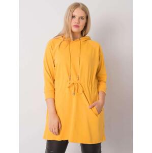Dámska plus size mikina NORINA žltá