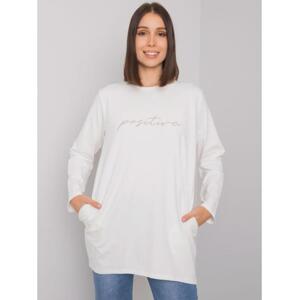 Dámska plus size tunika s potlačou KAYLAH ecru