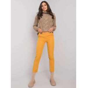 Dámske elegantné nohavice BEVERLEY Mustard