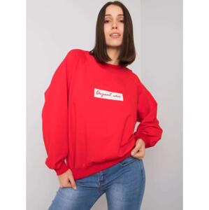 Dámska mikina plus size HARIETTE červená