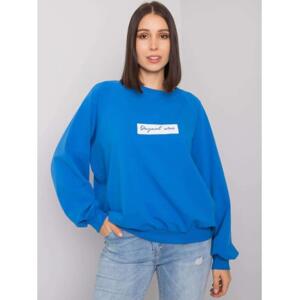 Dámska mikina plus size HARLETTE tmavomodrá