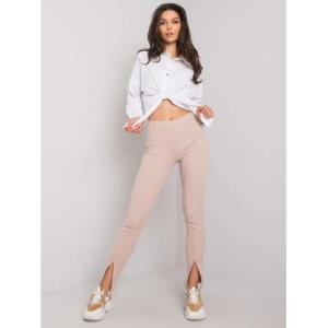 Dámske nohavice Grace RUE PARIS Light Beige