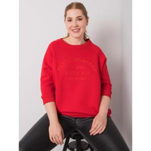 Dámska mikina plus size VINCENTE červená