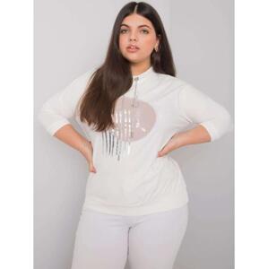 Dámska blúzka plus size BELLA ecru