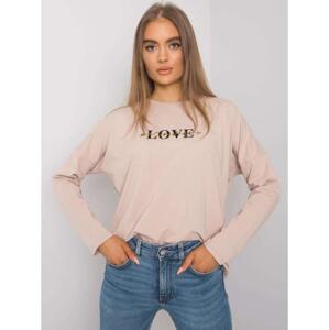 Dámska blúzka s dlhým rukávom Rochester RUE PARIS light beige