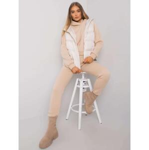 Dámsky set s vestou AYSEL light beige