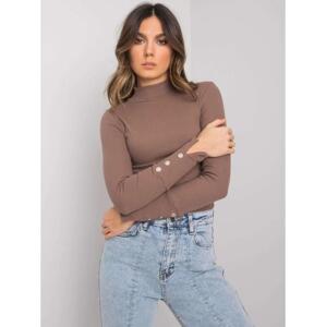 Dámska plus size blúzka Halle RUE PARIS hnedá