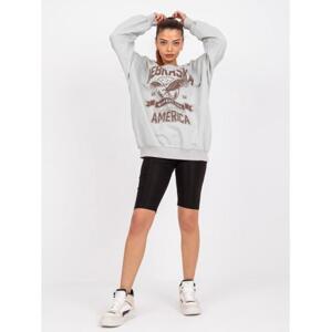 Dámska oversize mikina PATRICIA sivá