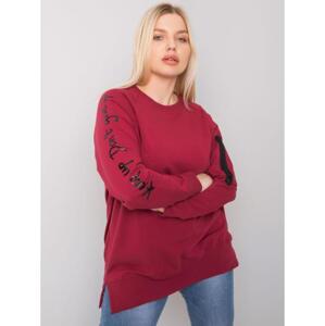Dámska plus size tunika PARMA burgundy