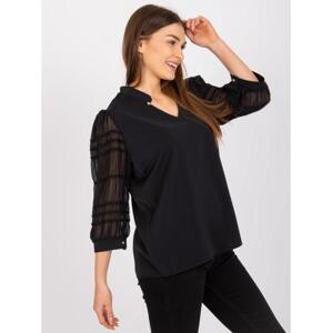 Dámska blúzka s 3/4 rukávmi SOCIETY black