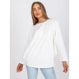 Dámska blúzka oversize s dlhým rukávom RENATA ecru