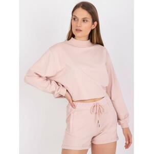 Dámske tepláky s vysokým pásom DAYTOMA light pink