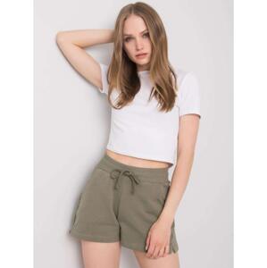 Dámske bavlnené šortky Anastasie FOR FITNESS khaki