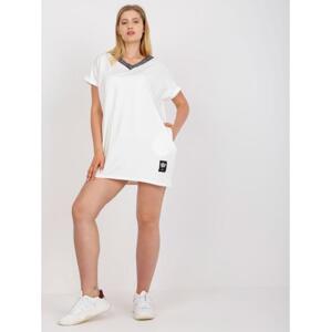 Dámska blúzka bez chrbta plus size ALFORD white
