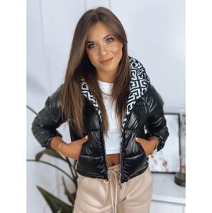 Dámska bunda obojstranná prešívaná HERMES čierna