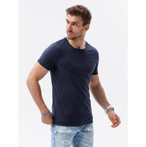Pánske hladké tričko EDMUND navy modrá