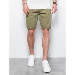 Pánske voľnočasové šortky KEATON khaki farba