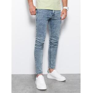 Pánske džínsy SKINNY FIT svetlomodré