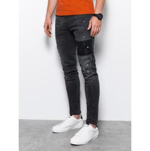 Pánske džínsy SKINNY FIT čierne