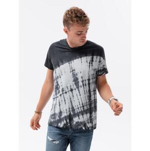 Pánske tričko TIEDYE tmavo šedé