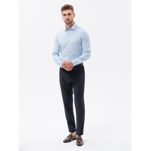 Pánska košeľa s dlhým rukávom -SLIM FIT svetlo modrá