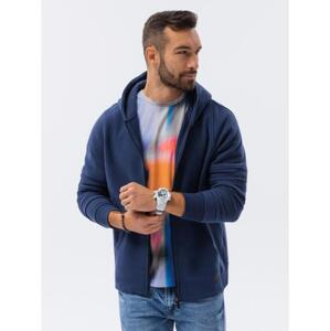 Pánska mikina na zips CARL navy