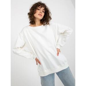 Dámska mikina oversize bez kapucne LEXIE vo farbe ecru