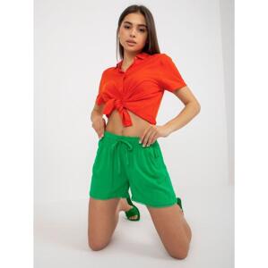 Dámske šortky s čipkou FRESH MADE zelené